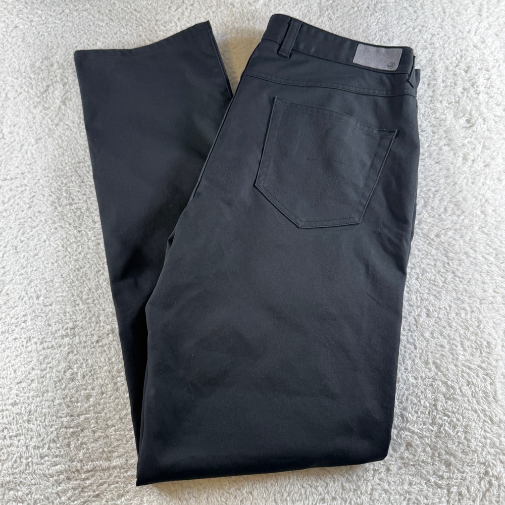 Peter Millar Golf Pants Mens 34/32 Black Excellent 5-Pocket Performance Trousers